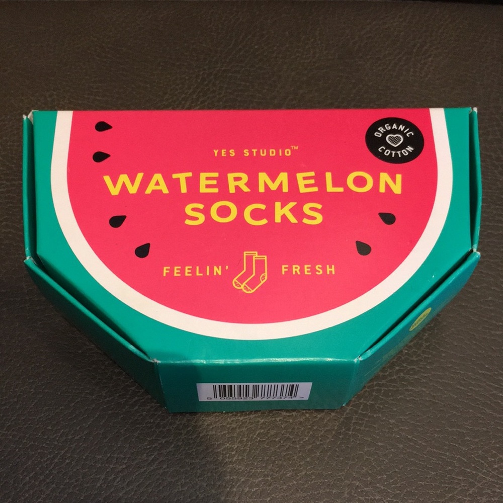 Yes Studio Watermelon Socks One Size Organic Cotton